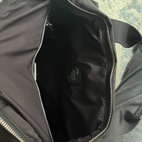 Giorgio Armani Men\'s Soft Nylon & Leather Backpack - BRAND NEW WITH TAGS main image 8